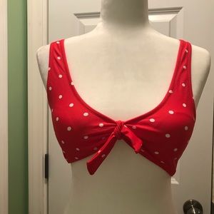 Cupshe Swim - Knotted Scoop Red Polka Dot Bikini Cupshe Swim - Knotted Scoop Red Polka Dot Bikini